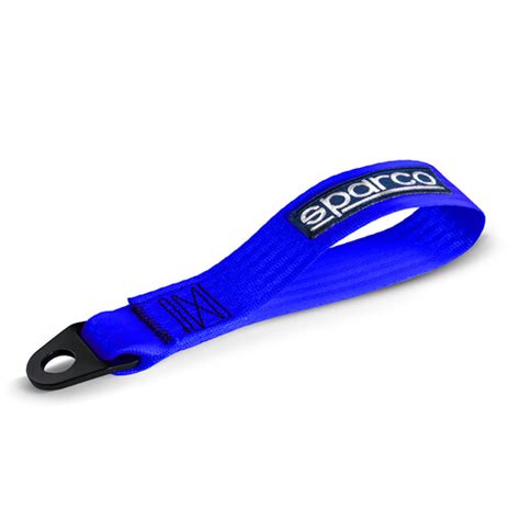 sparco tow strap blue